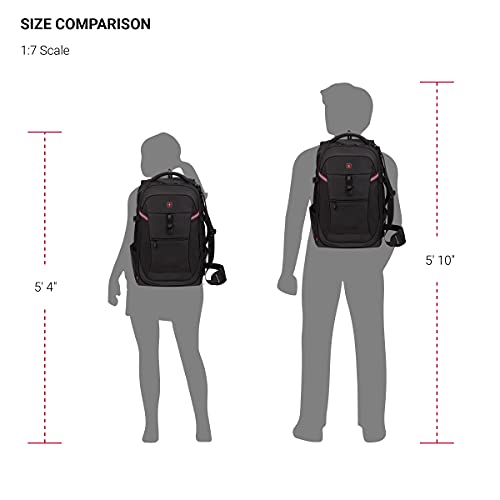 SwissGear 3766 Extra Large 48L Travel Backpack with USB Charging Port, Built-in RFID, Fits 16 Inch Laptop - color: Black, size: 48L