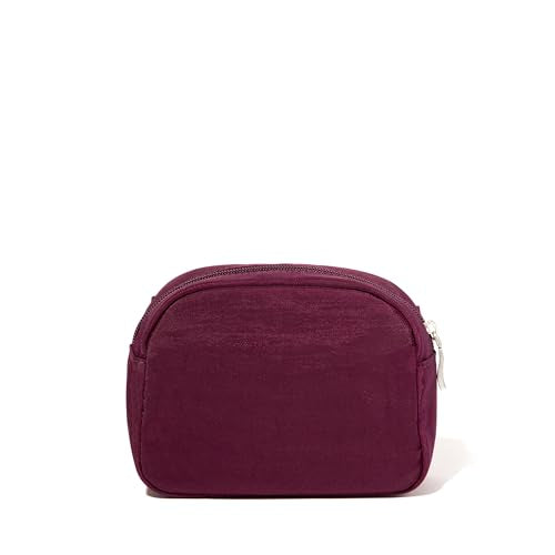 Baggallini Women's Pocket Cosmetic - Lightweight Bag - Travel Essentials Makeup Organizer - color: Mulberry, size: Small
