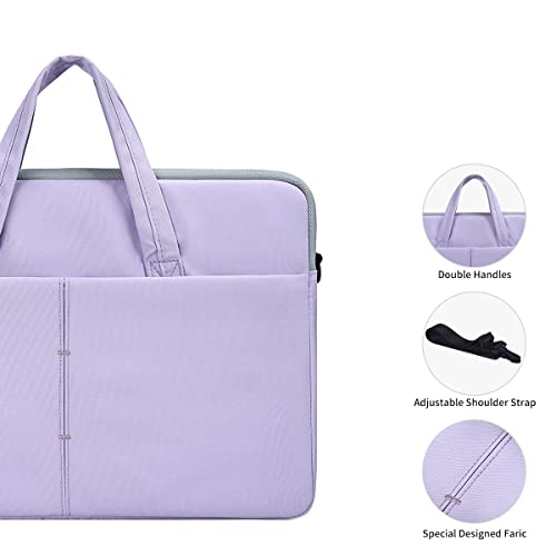 14 Inch Laptop Sleeve Bag for 13.5-14.8 Surface Laptop 7/6/5/4, HP Lenovo Acer ASUS Chromebook 14/ Stream/IdeaPad Case, Purple - color: Purple, size: 13.3-15 Inch