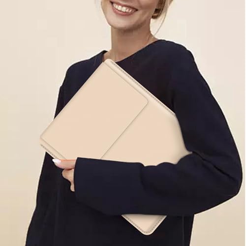 BVYA 13.3-14" Sleeve, PU Leather Laptop Case Compatible with New MacBook Air 13.6/Pro/Max M2/M1 A2779 A2442 14, 13.5 Surface 5/4/3/2/1, Compatible with Laptop 2022 Pro 14 inch - color: BEIGE, size: For 13.3-14 inches