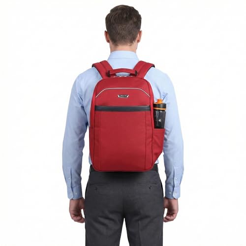 SAKOS Frontier 14 inch Laptop Backpack, Professional Travel Backpack Carry on Flight - TSA Approved, Water Repellent Laptop Backpack for Men & Women, College Backpack with Laptop Compartment - Red - color: 4. Frontier - Red
