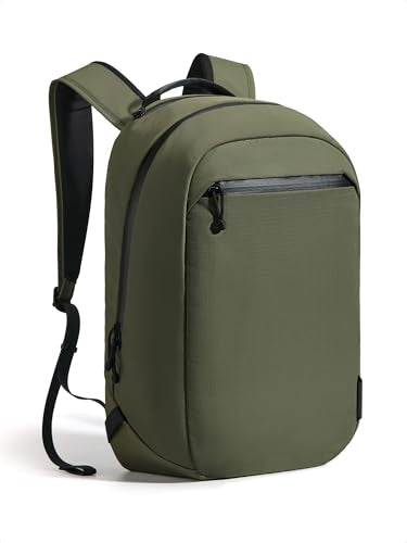 ALPAKA Aero Pack 16L Lightweight Laptop Backpack for Work, Travel and Daily Commute, Fits 16" MacBook Pro, Personal Item Carry On with Internal Bottle Pocket, Axoflux 210D Ripstop, Green - color: Green