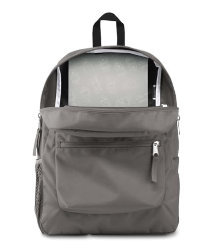 JanSport Unisex Cross Town Graphite Grey Polyester Backpack - color: Graphite Grey