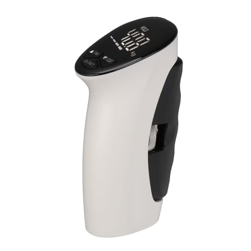 Digital Hand Grip Strength Tester, 198lbs/90kg Electronic Grip Dynamometer with Adjustable Handle & Backlit Display, Comfortable Grip Strength Meter for REHAB, Seniors, Sports & Home Use