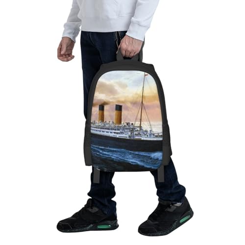 Retro Titanic Famous Old Historic Packable Backpack 20l Lightweight, Foldable Travel Daypack - Hiking & Shopping Backpack For Men Women