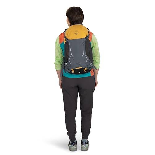 Osprey Hikelite 26L Durable Hiking Backpack - Travel Daypack with Rain Cover for Men and Women, Tungsten Yellow - color: Tungsten Yellow, style: 26l