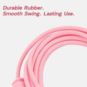 Jump Rope with silicone handle,Tangle-Free Jump Rope with Dual Bearing System,Ultra-Smooth for Fitness & Training - color: yellow