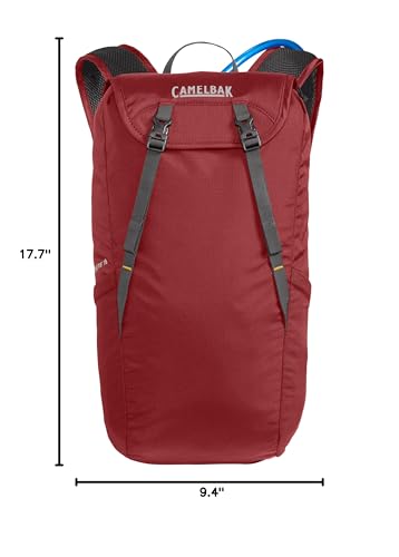 CamelBak Arete 18 Hydration Pack Backpack with 50oz Crux Reservoir, Ultralight Hiking Daypack - color: Rosewood