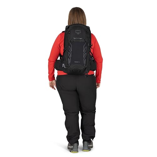 Osprey Tempest 22L Women's Lightweight Hiking Backpack - Small Daypack for Travel & Camping, Black/Coal Grey, Extended Fit - color: Black/Coal Grey, size: 22L - Extended Fit