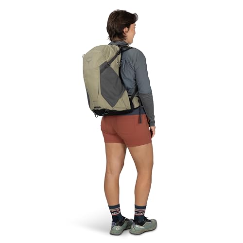 Osprey Hikelite 18L Durable Hiking Backpack - Travel Daypack with Rain Cover for Men and Women, Raven Black - color: Raven Black, style: 18l