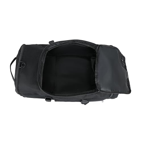 Gym Duffle Bag Backpack for Men Women with Shoes Compartment Waterproof Large Travel Duffle Bag Weekender Overnight Bag with Wet Pocket (005-Black)
