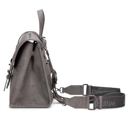 Wrangler Laptop Bag for Women Messenger Bag Briefcase Computer Backpack Convertible Satchel Bag - color: Grey, size: 13 inch