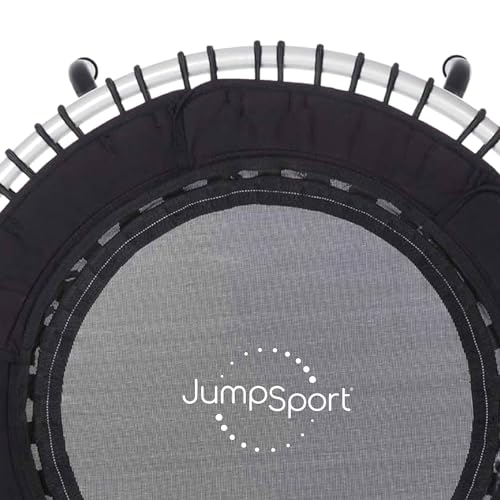 JumpSport 39" Essential Fitness Trampoline | Model 220, 230, 250 | Exercise Trampoline | 30 Low-Impact Bungees Rebounder for Adults - color: White