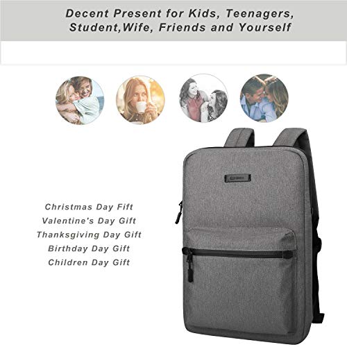 Backpack for Men Women Business Slim Backpack Computer Bags Lightweight Laptop Bag - for 14 15 15.6 20 inch Macbook - color: Dark Grey
