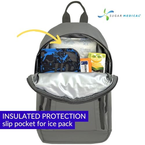 Sugar Medical Insulated Diabetes Sling Backpack | Diabetic Care Products | Diabetic Supplies Travel | Diabetes Care (Dylan) - color: Dylan