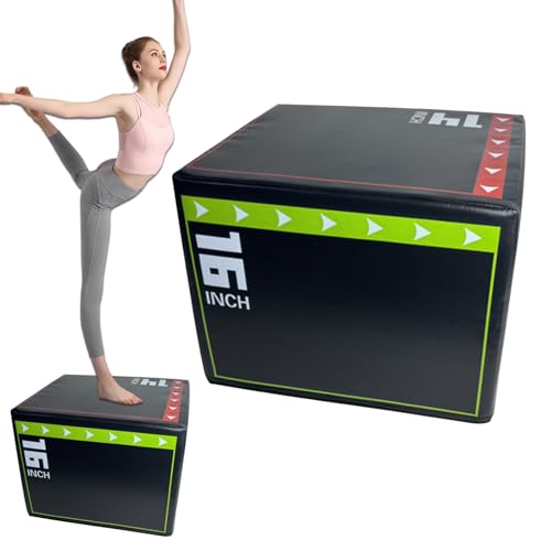 Workout Step Up Box – Shockproof Non‑Slip Jumping Box, Durable Plyo Tool | Fitness Step Up Equipment with Textured Grip Longtail, Jumping Training Equipment for Exercising Athletic Conditioning