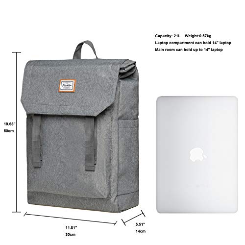 KAUKKO Casual Daypacks&multipurpose backpacks,Outdoor Backpack,Travel Casual Rucksack,Laptop Backpack Fits 15" - color: 14-grey