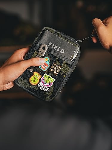 TACTICAL GEEK Block E3.0 EDC Compact Waist Pocket Pouch, Men EDC Pouch Organizer, Multi-Purpose Molle Tool Pouch, Utility Tool Organizer Bag for Daily Essentials Carry(Black Camo) - color: Black Camo