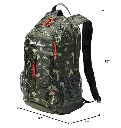 Eddie Bauer Stowaway Packable Backpack | Travel | Outdoor | Lightweight | Foldable | Durable | Ripstop Polyester | 20L - Dark Loden - color: Dark Loden, size: 20L