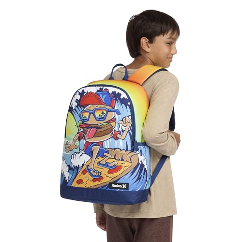 Graphic Backpack - color: Burger/Pizza