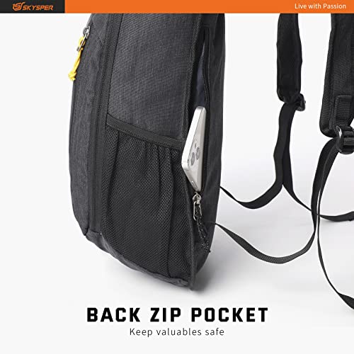 SKYSPER Small Daypack 10L Hiking Backpack Packable Lightweight Travel Day Pack for Women Men - color: Black, size: 10l