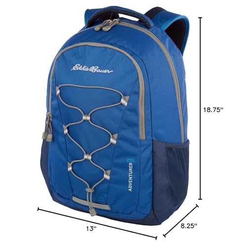 Eddie Bauer Adventurer Backpack with Organization Compartments and Hydration/Laptop Compatible Sleeve, Adventurer - True Blue, 25L - color: Adventurer - True Blue, size: 25L