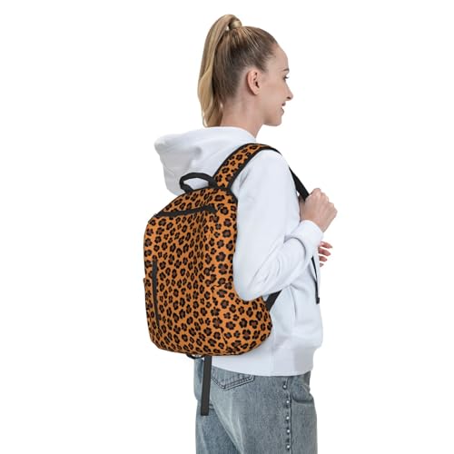 Anti Scratch Polyester Backpack Cheetah Print Brown Leopard, Smooth Surface Multipurpose Travel Pack for All Weather Daily Use Unisex - color: Picture (1184)