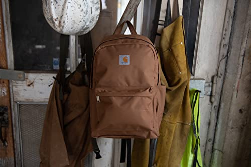 Carhartt 21L Classic Laptop Backpack, Durable Water-Resistant Pack with Laptop Sleeve, Gray - color: Gray, size: One Size