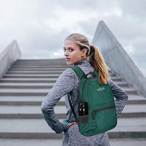 G4Free 20L Lightweight Packable Backpack Travel Hiking Daypack Foldable Backpack for Men Women - color: Green Update, size: 20L