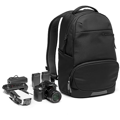 Manfrotto Advanced Active III Camera and Laptop Backpack, for Reflex/Mirrorless Camera with Lenses, Interchangeable Padded Dividers and Tripod Attachment - style: Travel Backpacks