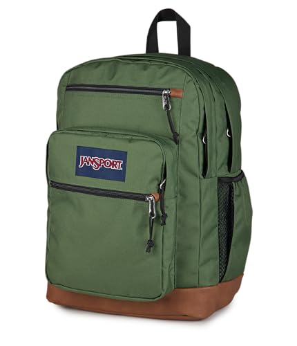 JanSport Cool Backpack with 15-inch Laptop Sleeve, Large Computer Bag Rucksack with 2 Compartments, Ergonomic Straps, Cargo Green - color: Cargo Green