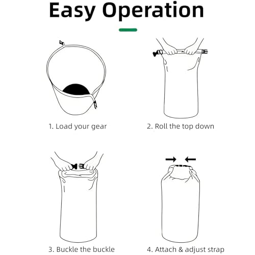 Waterproof Dry Bag, 2L Roll Top Waterproof Pool Bag IPX8 with Crossbody Strap, Phone Pouch Water Protector for Cruise Camp Swim Beach Fish Travel Essentials, Boat & Kayak Accessories (Black) - color: Black dry bag 2L