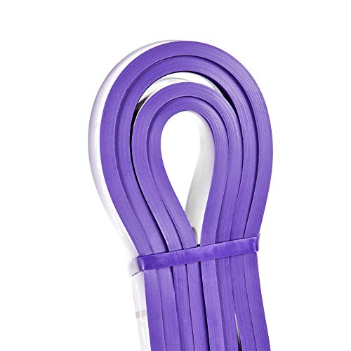 Rise Bands Heavy-Duty Exercise Resistance Band for Physical Therapy, Fitness, Muscle Development, Rehab, Mobility, Stretching, and More - color: Violet Level 3 (35-85lbs)
