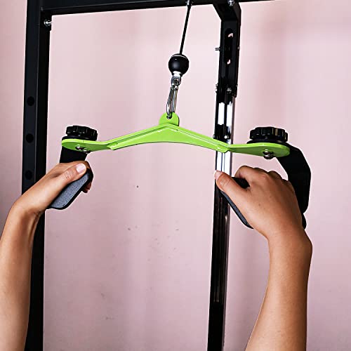 Adjustable Lat Pull down Bar, Cable Machine Attachments for Gym, Home Gym Fitness T-bar Row Pulldown Attachments, Lat Pull Down Machine Wide Grip Neutral Grip Handle - color: SP-03