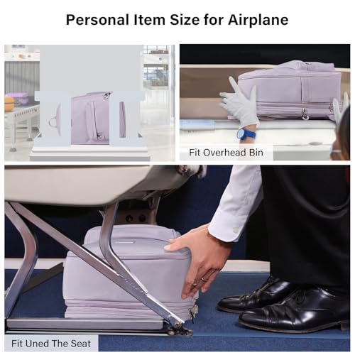 Hanke Expandable Laptop Backpack for Women and Men, 24L-30L Travel Backpack, 15.6 Inch College Laptop Bookbag for Work, Water Resistant Carry On Personal Item Bag, Purple - color: Taro Purple