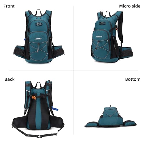 Hydration Backpack, Lightweight Water Backpack for Hiking with 3L Leak Proof Water Bladder, Insulated Hydration Pack Ideal for Hiking and Cycling, 18L