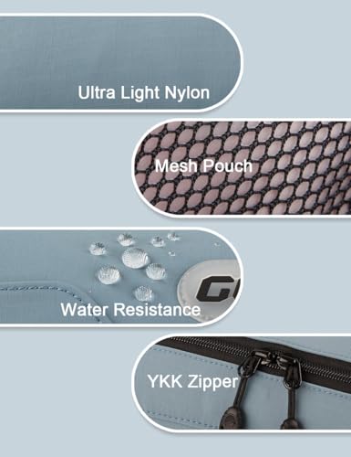 GOX Travel Toiletry Bag Dopp Kit Case for Men Multifunction Packing Organizer Pouch (Haze Blue) - color: Haze Blue