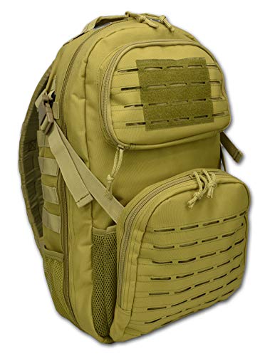 Lightning X Premium Tactical Medic Backpack w/Modular Pouches & Hydration Port (Desert Tan) Large - color: Desert Tan