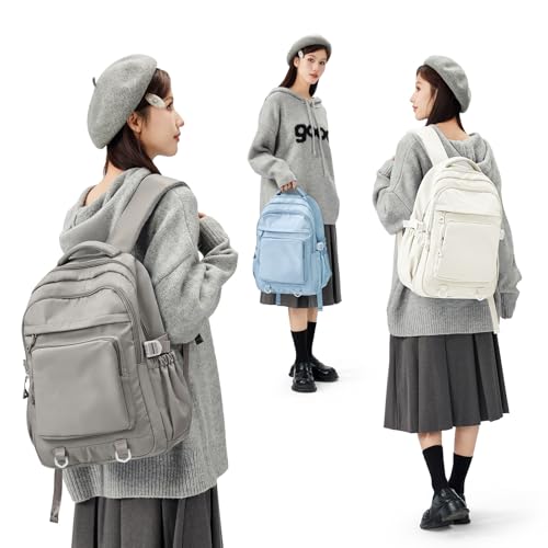 Cute Backpack for College Students Waterproof School Bag High School Backpacks for Teens Girls Boys Laptop Bookbag Casual Daypacks Backpacks for Women Men(Gray Brown) - color: B3-gray Brown