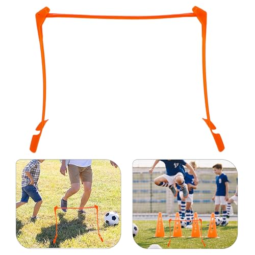OSALADI Adjustable Plastic Soccer Training Hurdles, Foldable Speed Hurdles with 3 Height Settings, Wear-Resistant Agility Equipment for Football Drills and Running Practice