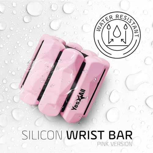 Yes4All Adjustable Wrist & Ankle Weights 3.5/5 LB Pair, Leg Weights for Women & Men, Weighted Arm Bands with Removable Sandbags for Fitness, Pilates, Walking, Strength Training - Versatile Colors - color: Pink, style: 1 LB x 2