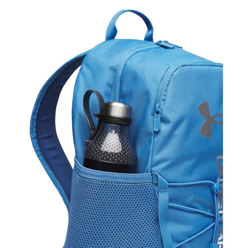 Under Armour Unisex Hustle Sport 6.0 Backpack, (430) Aegean Blue/Blackout Navy/Metallic Silver, One Size Fits Most - color: (430) Aegean Blue / Blackout Navy / Metallic Silver, size: One Size Fits Most