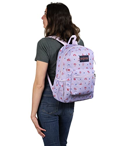 JanSport Cross Town Backpack 17" x 12.5" x 6" - Simple Bag for Everyone with 1 Main Compartment, Front Utility Pocket - Premium Class Accessories - Lagoon Luau - color: Lagoon Luau