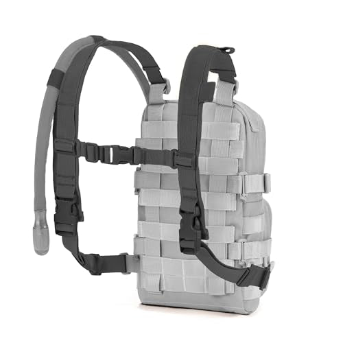 Universal Adjustable Shoulder Straps Mini Hydration Pack Backpack Carrier, Lite Tactical Backpack Replacement Straps with Sternum Strap (Black) - color: Black