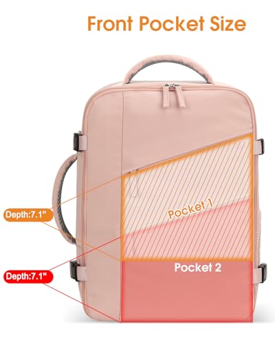 Capolo Travel Laptop Backpack Women Men Personal Item Weekender Travel Bag - color: Purple, size: Small