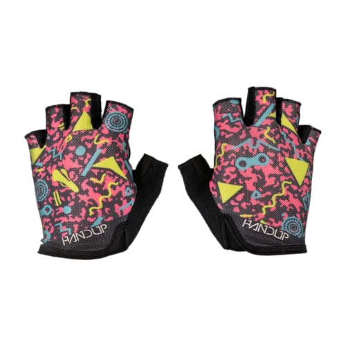 Handup Shorties Half Finger Lightweight Anti-Slip Breathable Mountain Bike MTB Bicycle Enduro Downhill XC Cycling Motocross Unisex Gloves - color: Roller Link, size: Small