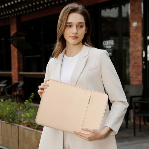 MOSISO Laptop Case 13 inch, Laptop Sleeve Compatible with MacBook Neo/Air/Pro 13 inch with A18/M5/M4/M3/M2/M1 Chip 2026-2016, Polyester Vertical Computer Sleeve Bag with Pocket, Apricot - color: Apricot, size: 13 inch