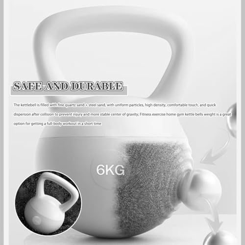 Kettlebell Home Fitness Women Soft Kettlebell Weights, New PVC Soft Rubber Kettle Ball, Does Not Damage The Floor, Practice Hip/body Shaping(Purple-2.5kg)