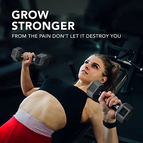 Yes4All Rubber Grip Encased Hex Dumbbell – Hand Weights With Anti-Slip 5-50 LBS Single - color: B. 10 Pounds