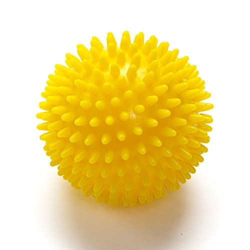 Black Mountain Products Deep Tissue Massage Ball with Spikes - color: Yellow